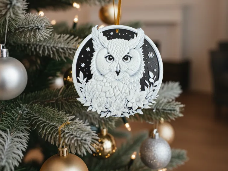 Christmas Owl Decoration
