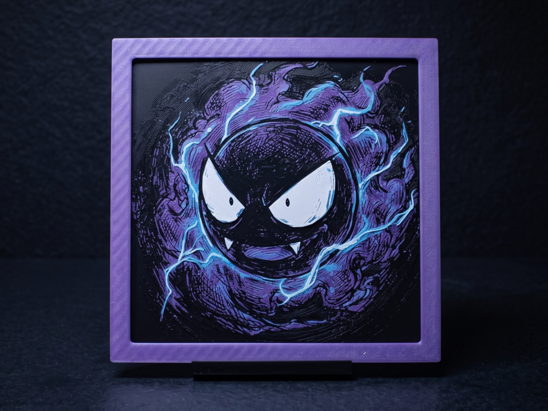 Gastly Gaze - Hueforge Wall Art