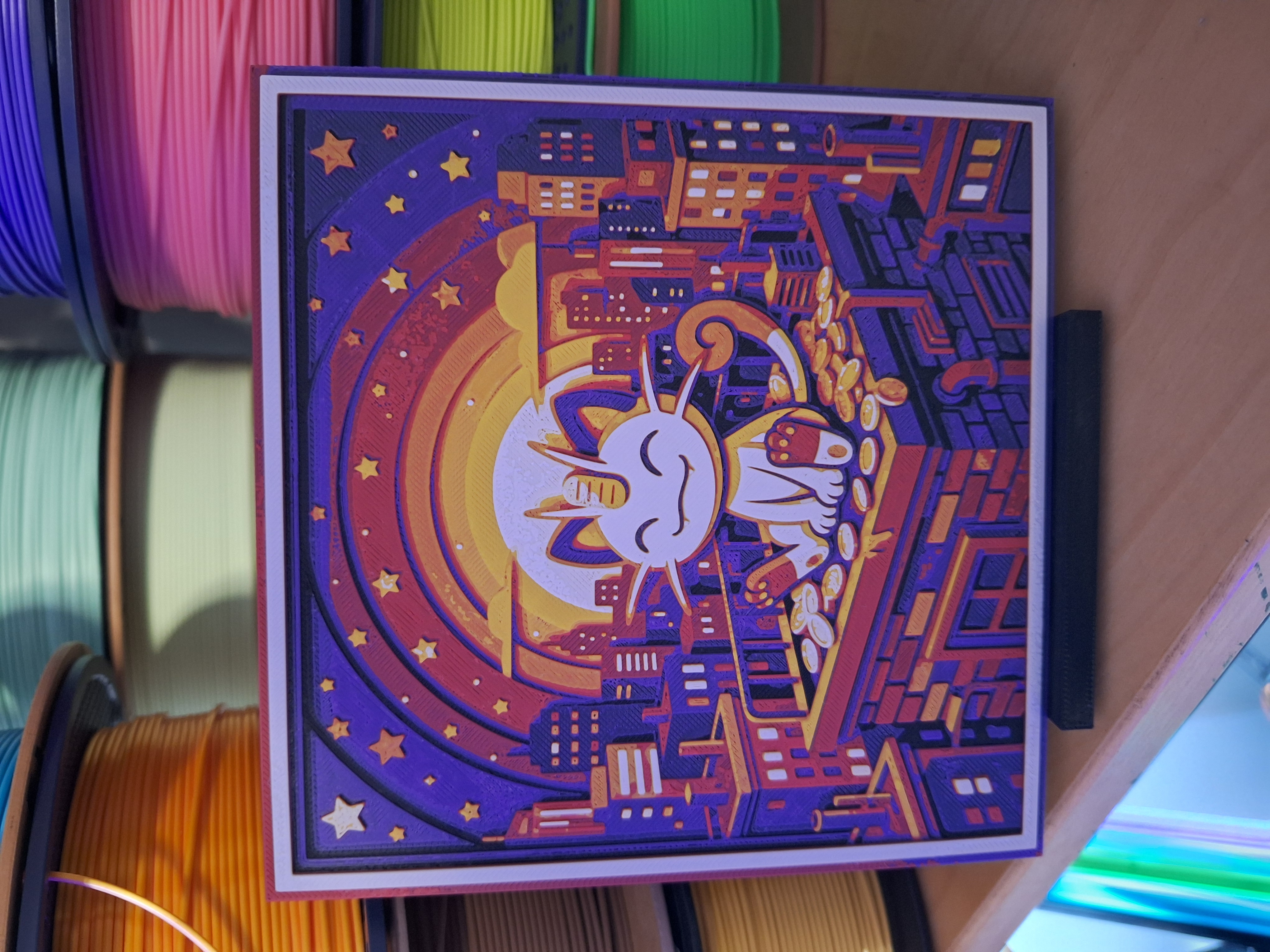 City Meowth - Hueforge Wall Art