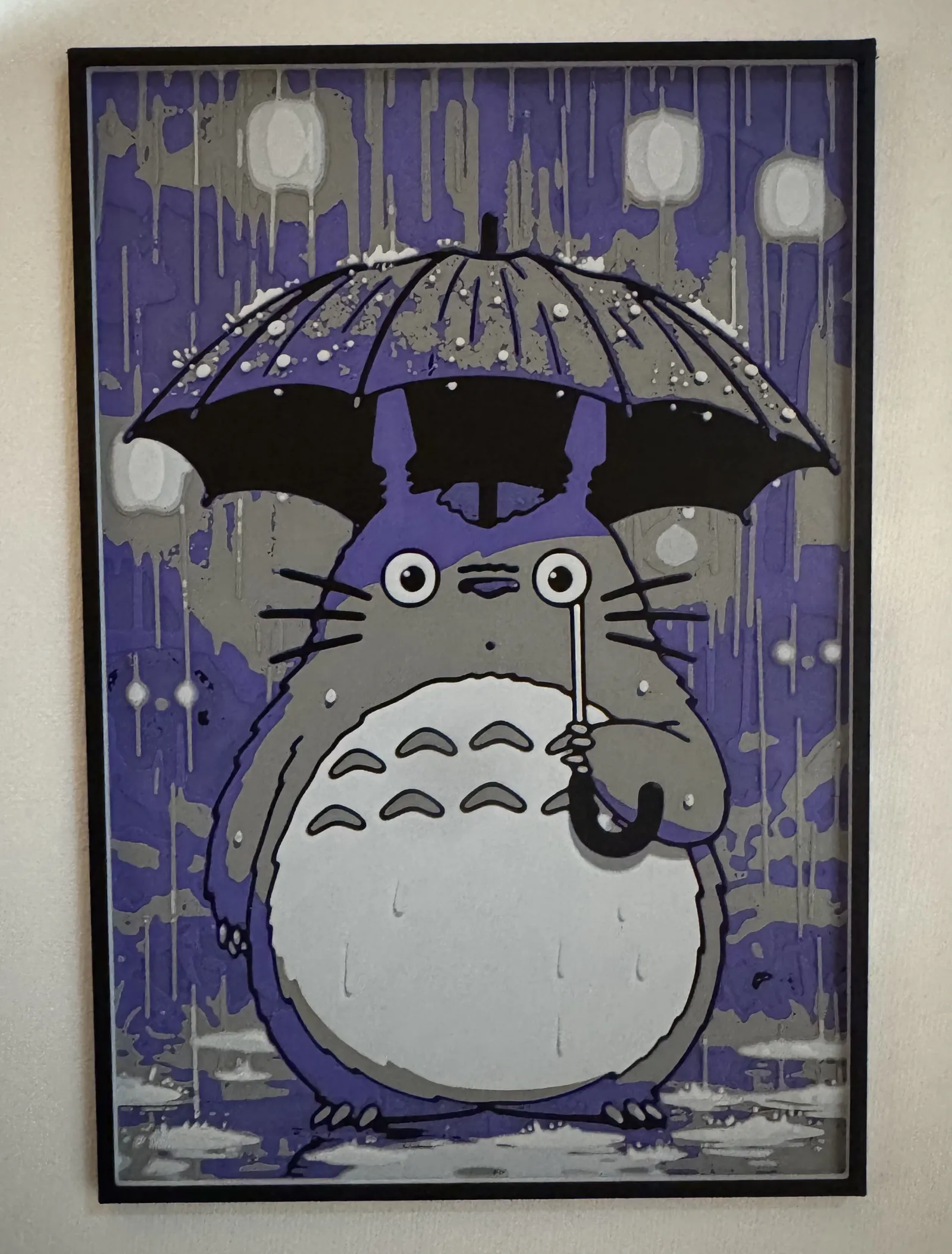 Totoro Rain Night