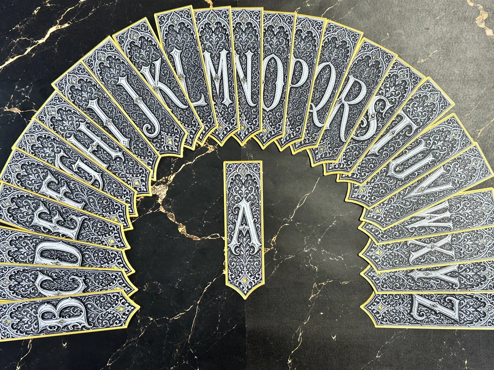 Gothic Letter A Bookmark - HueForge Alphabet