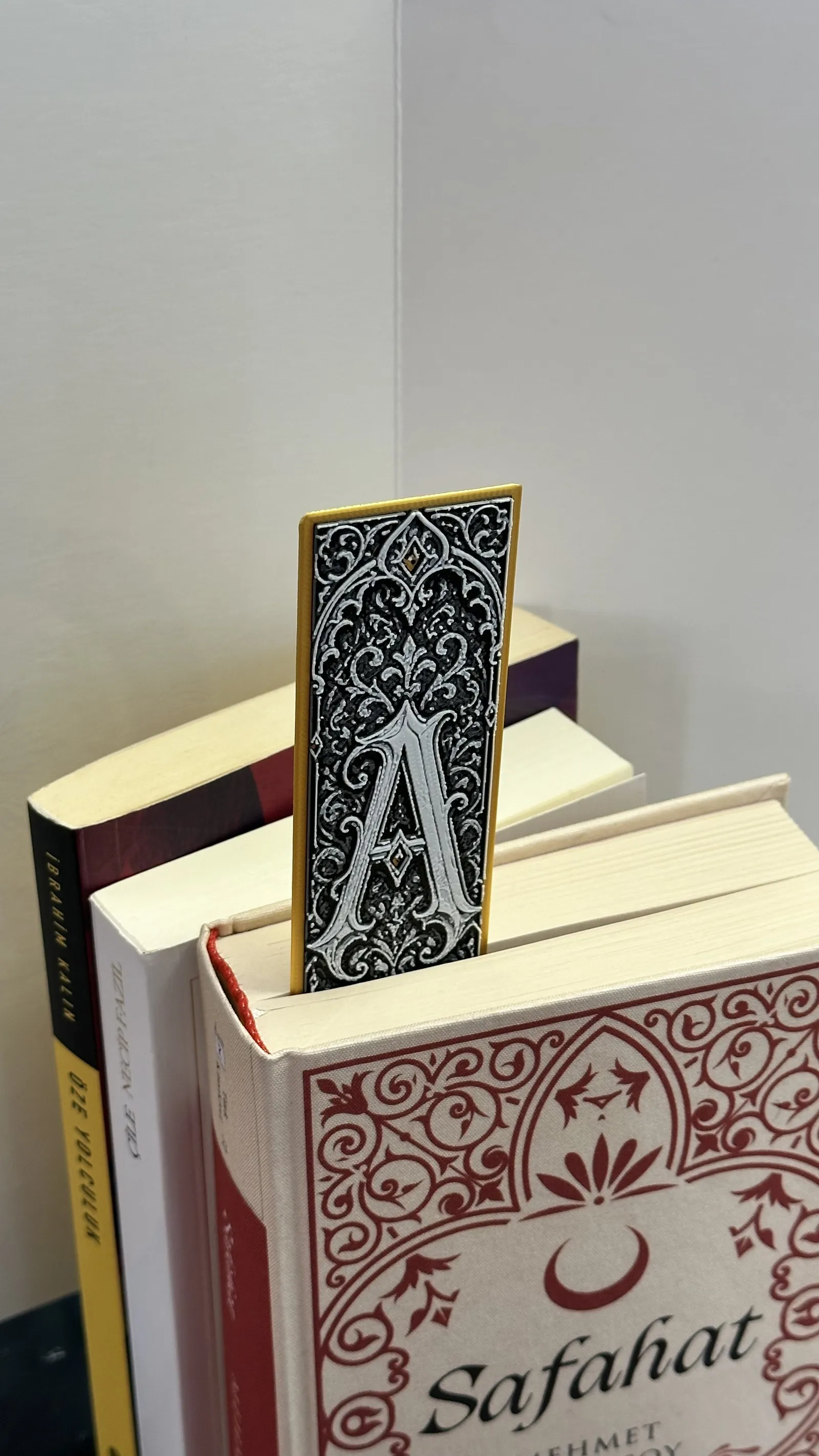 Gothic Letter A Bookmark - HueForge Alphabet