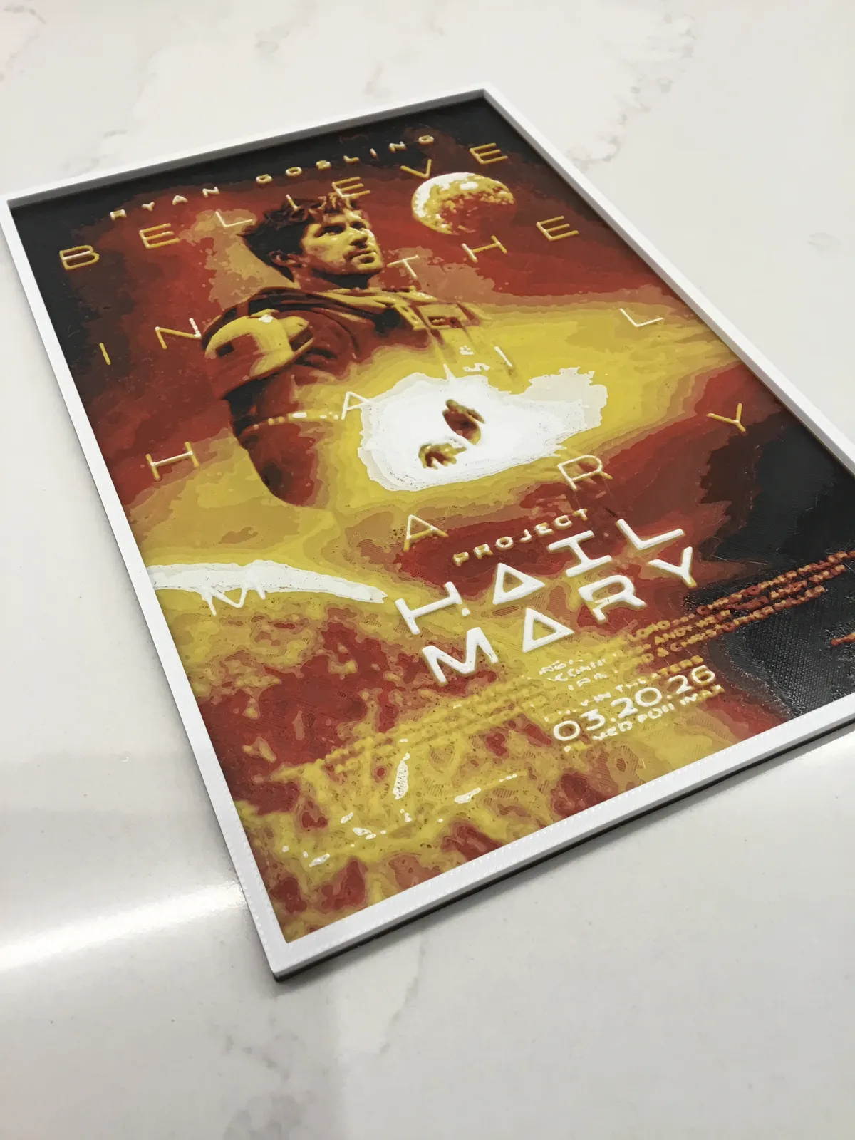 Project Hail Mary Movie Cover #2 HueForge