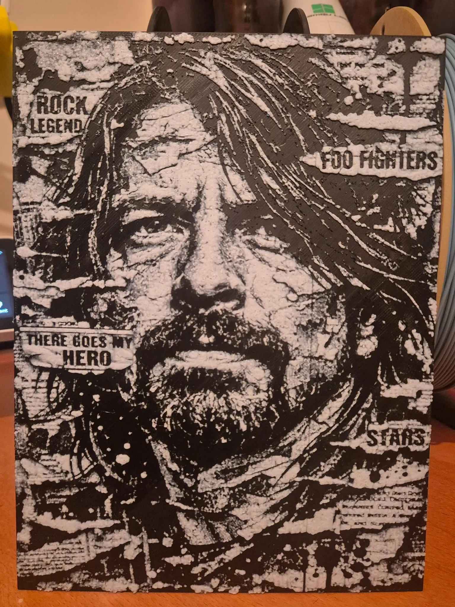 Dave Grohl newspaper hueforge