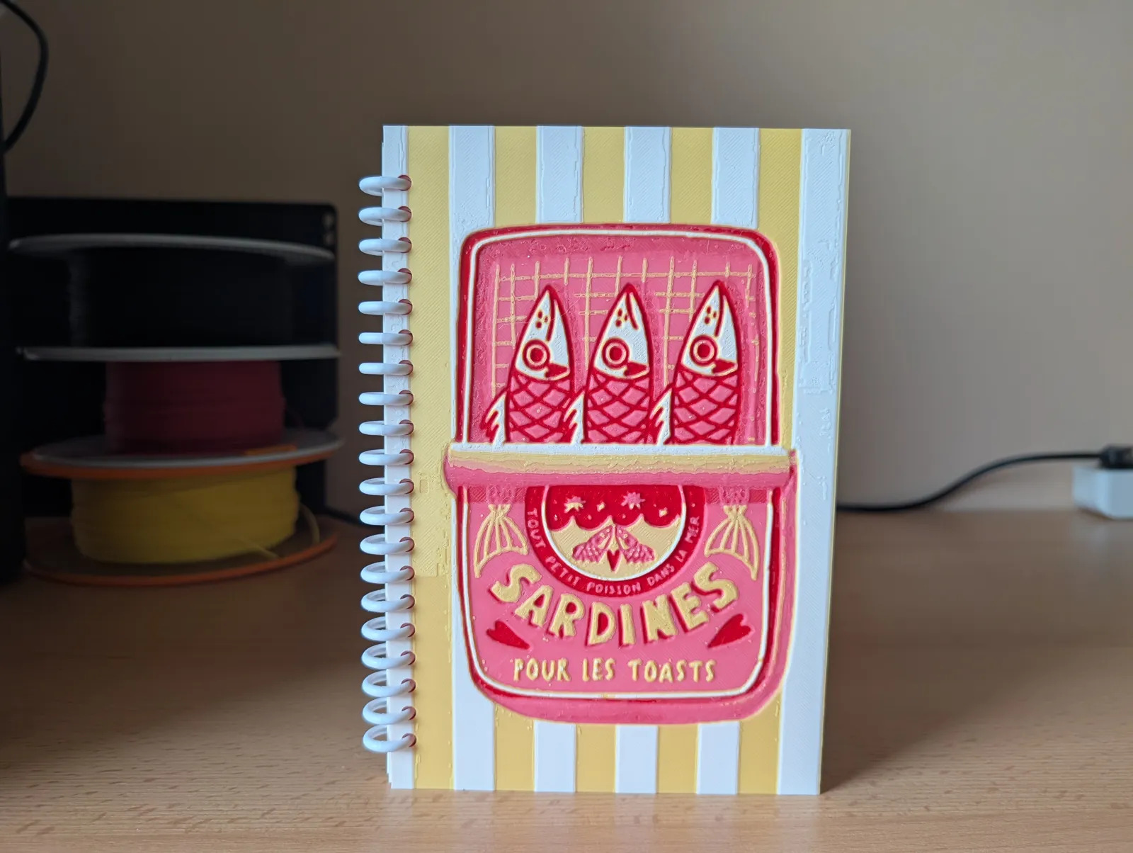 Sardines in can notebook cover