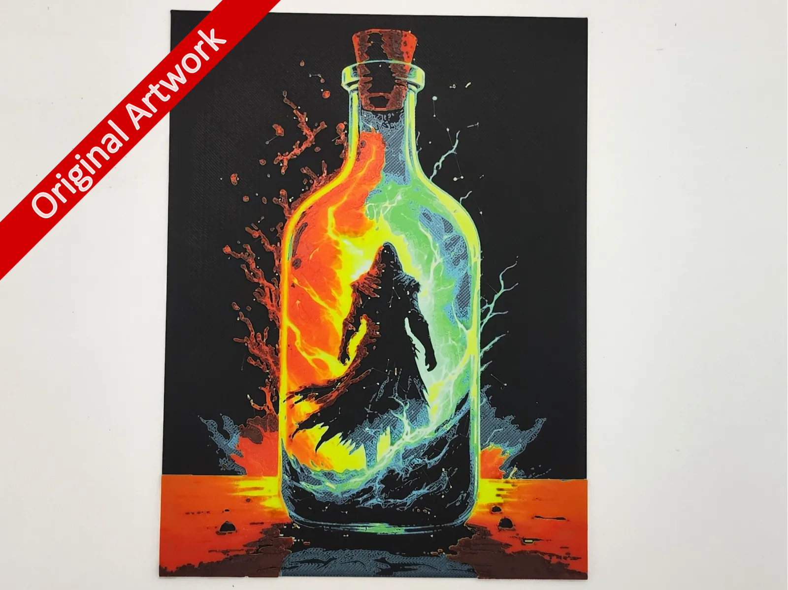 The raging bottle - hueforge