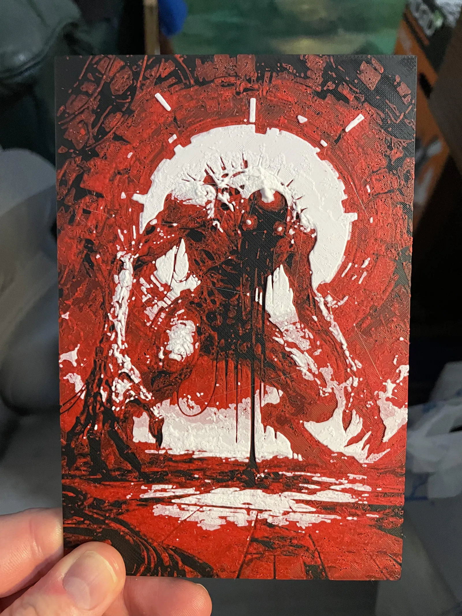 Monster in Red Hueforge