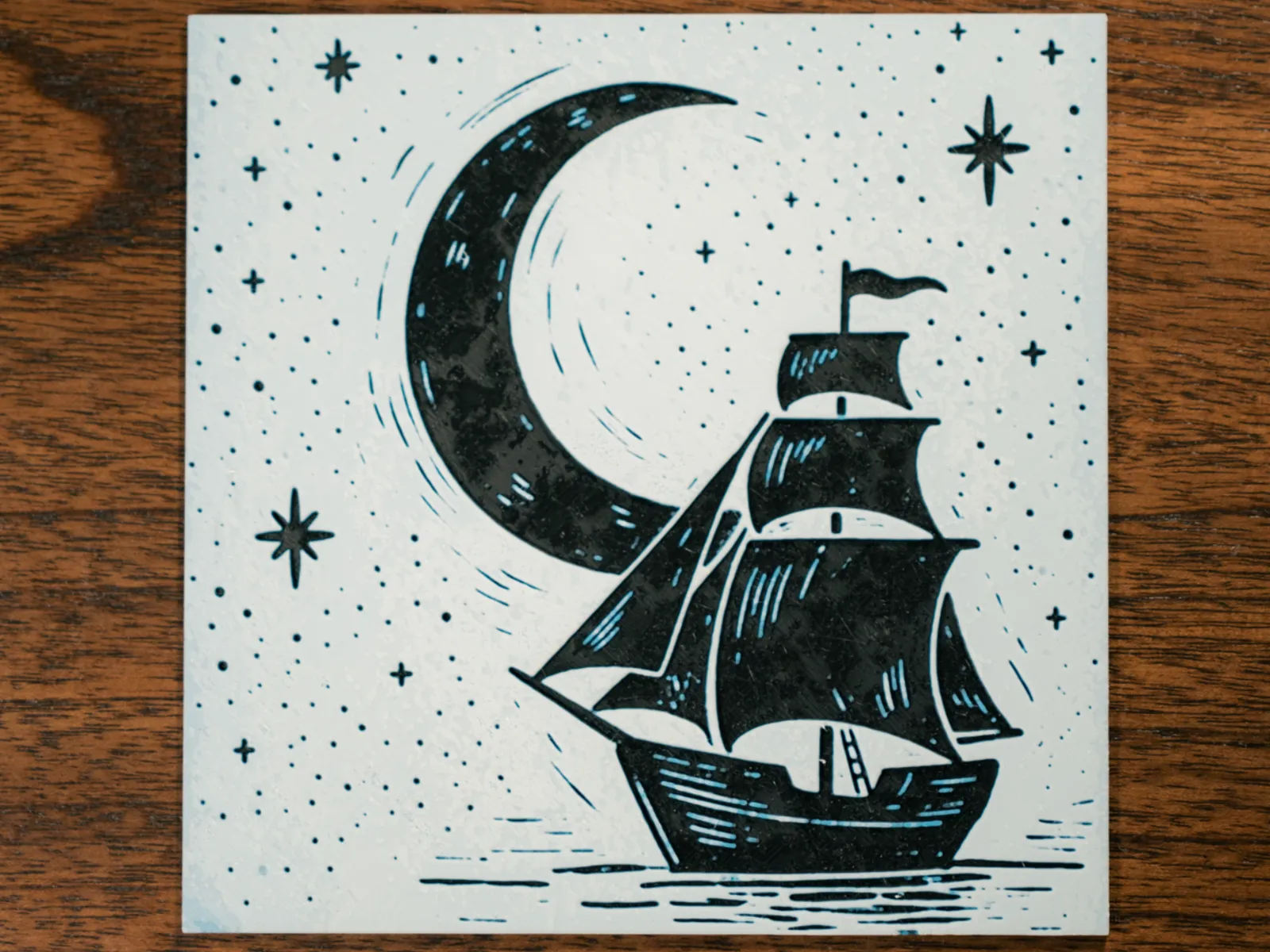 Moon and Ship