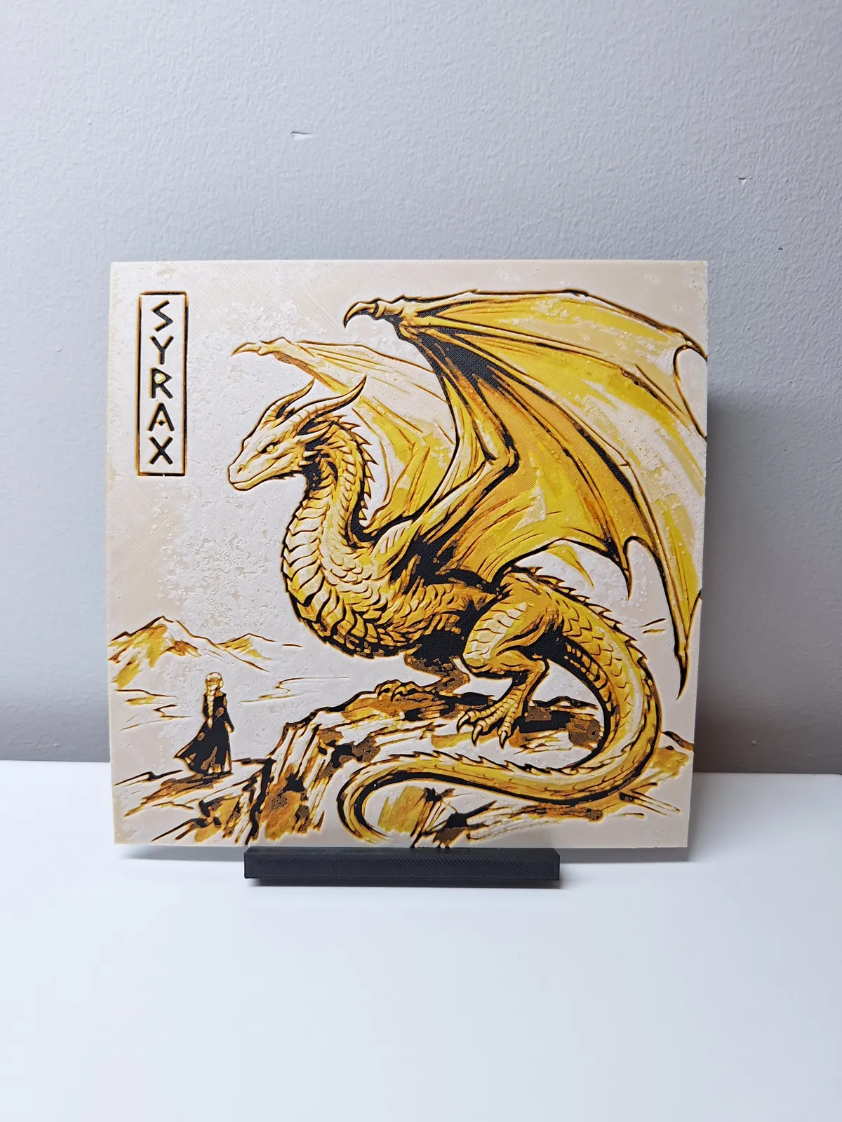 Syrax & Rhaenyra - Hueforge Wall Art