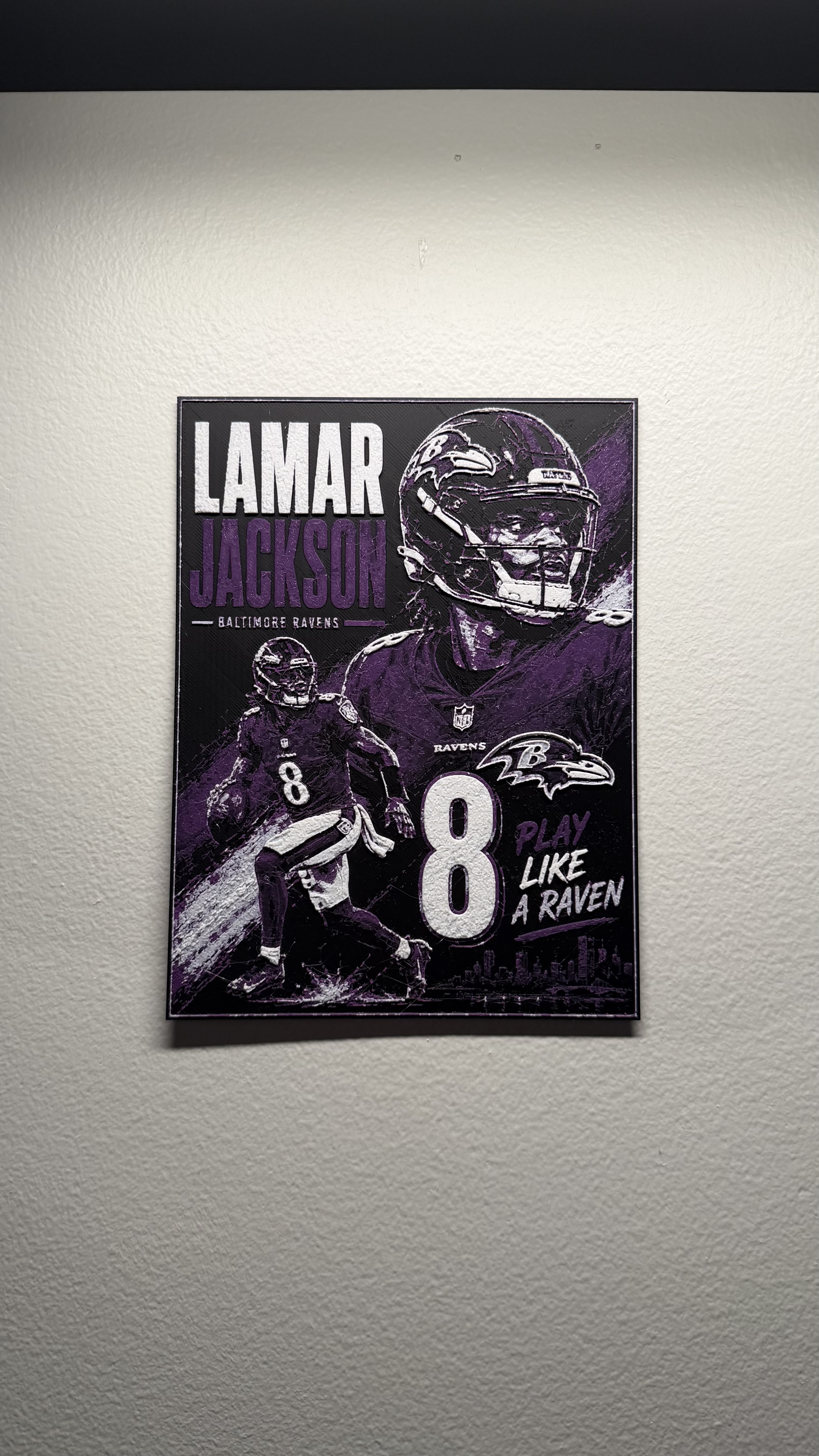 Lamar Jackson Poster HueForge