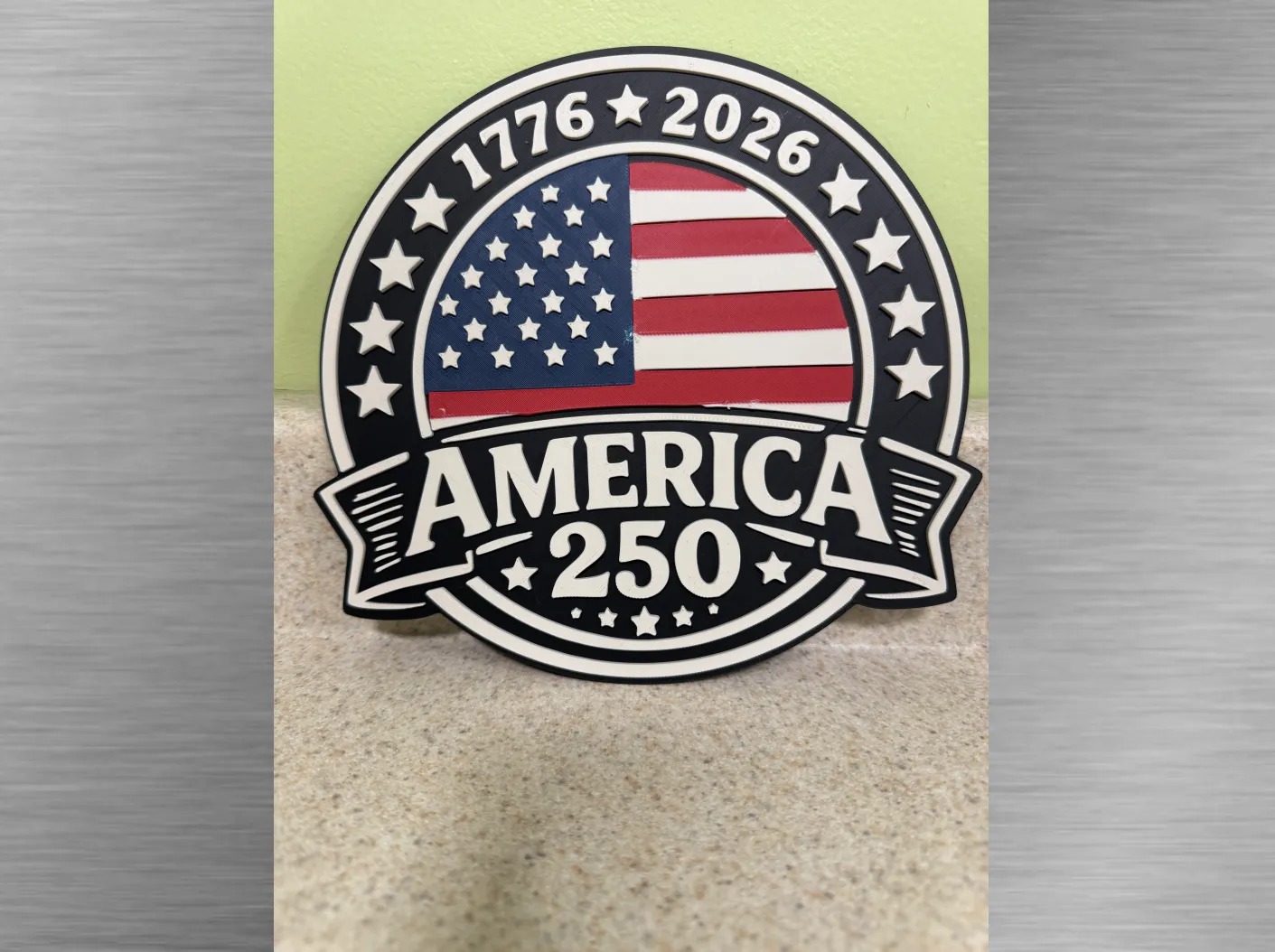 Patriotic Plaque-America 250 -1776 to 2026