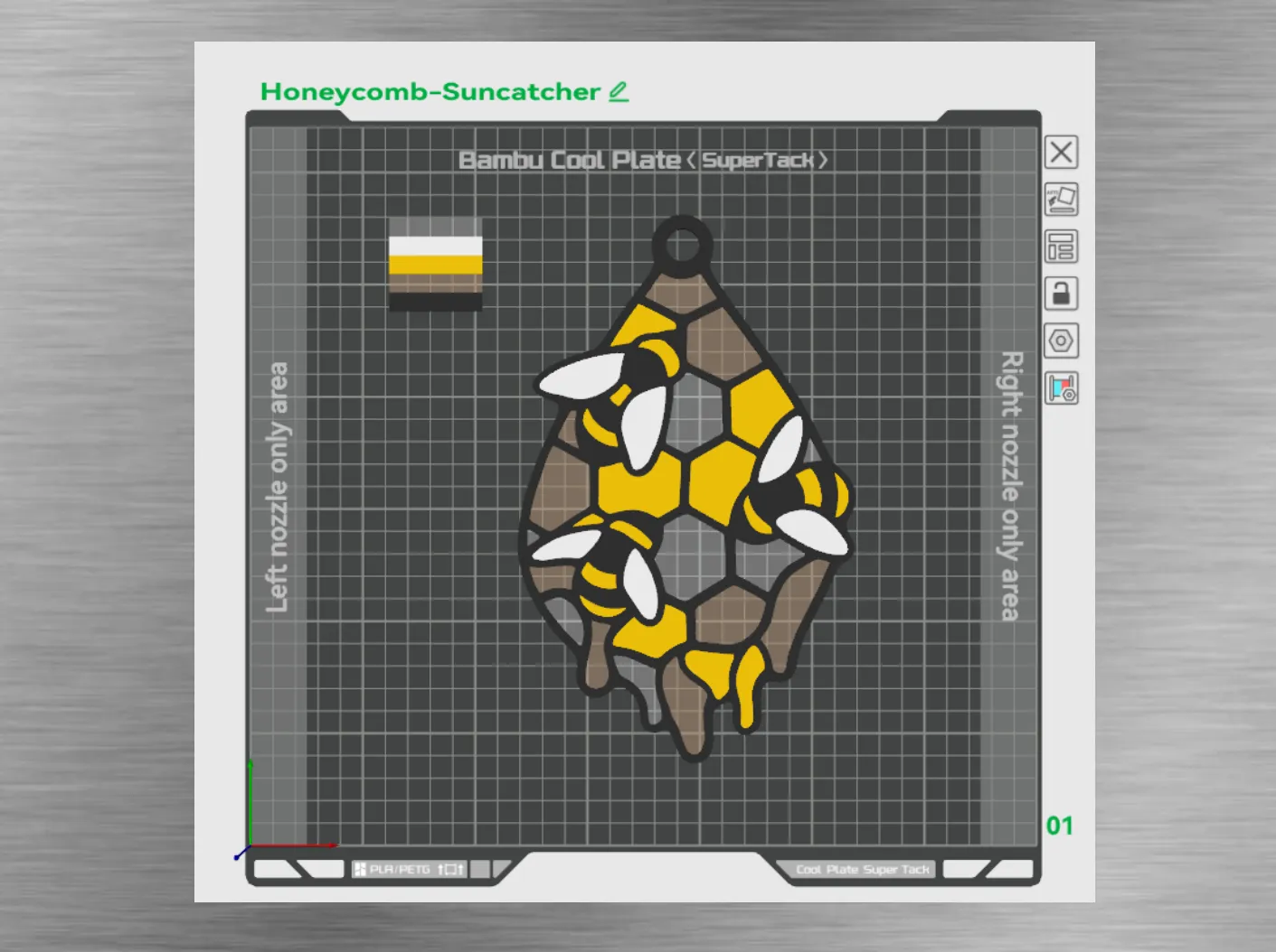 Honeycomb & Bees Suncatcher