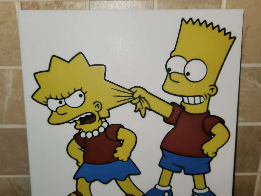 Hueforge - Bart and Lisa Simpsons