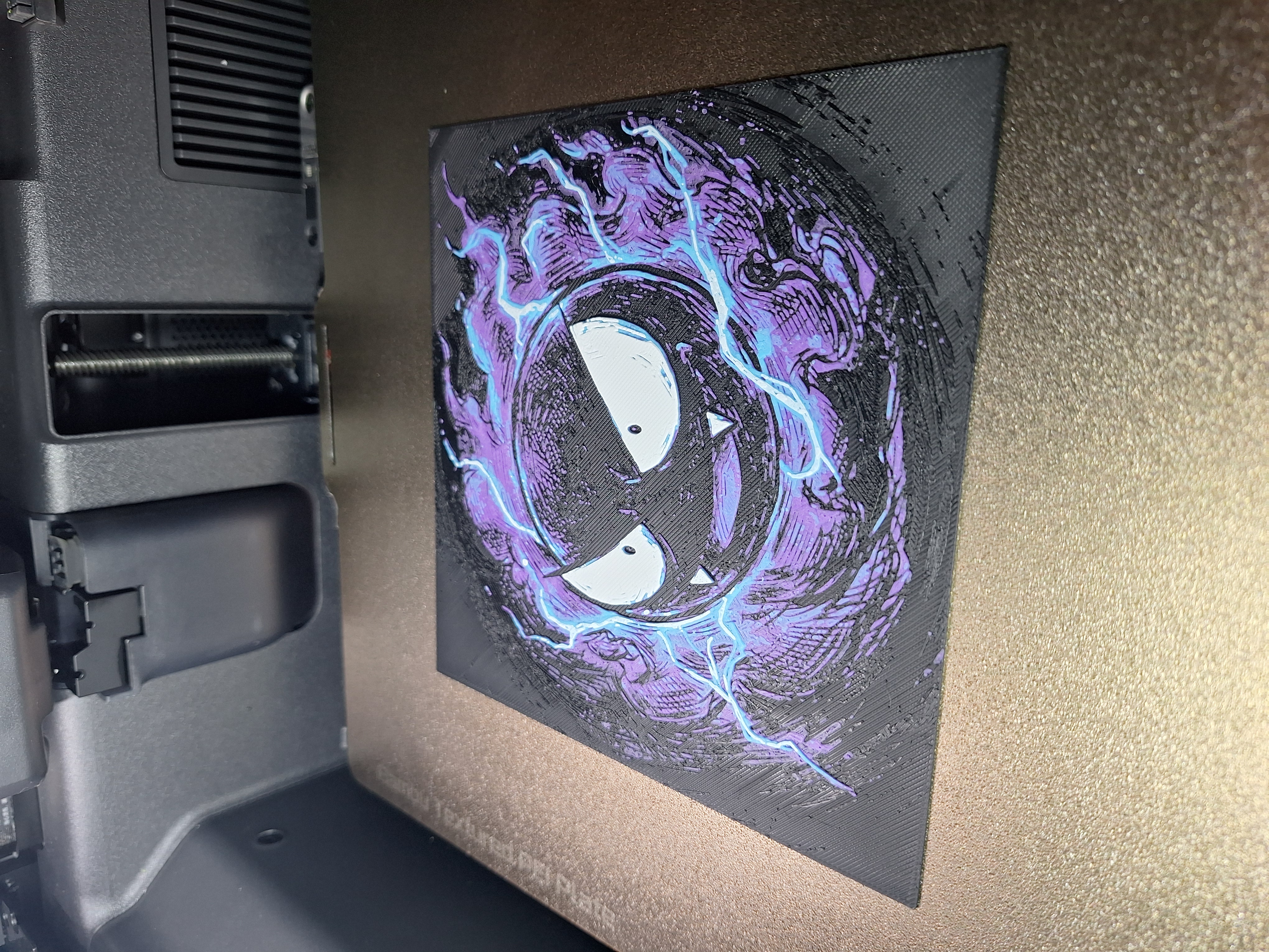 Gastly Gaze - Hueforge Wall Art