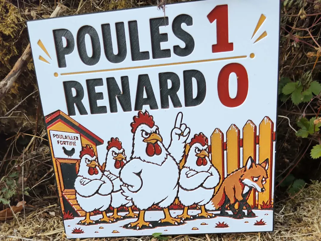 pancarte poulailler humoristique hueforge no ams