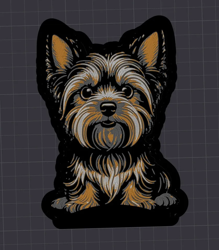 Yorkshire terrier phone holder