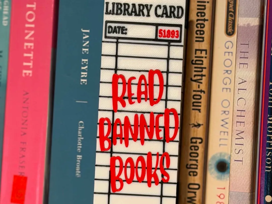 Read Banned Books – Library Card Bookmark
