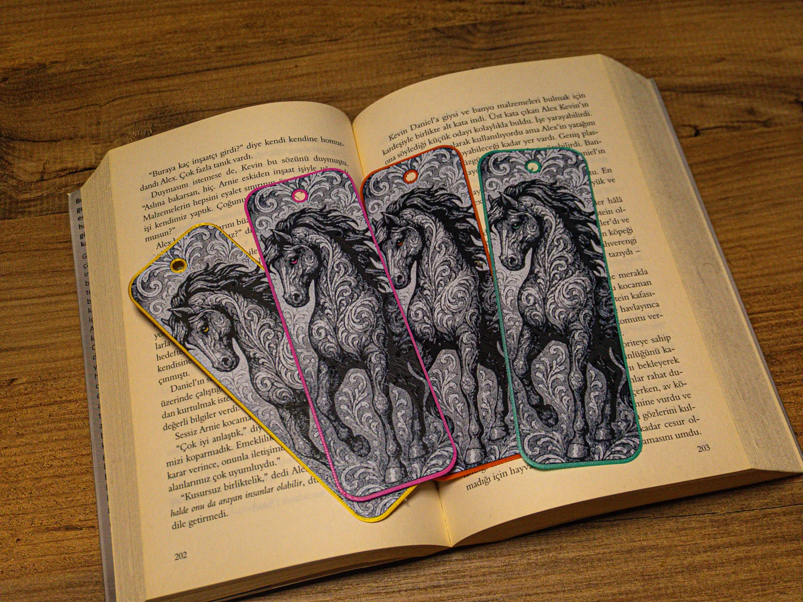 Ornamental Horse - Hueforge Bookmark
