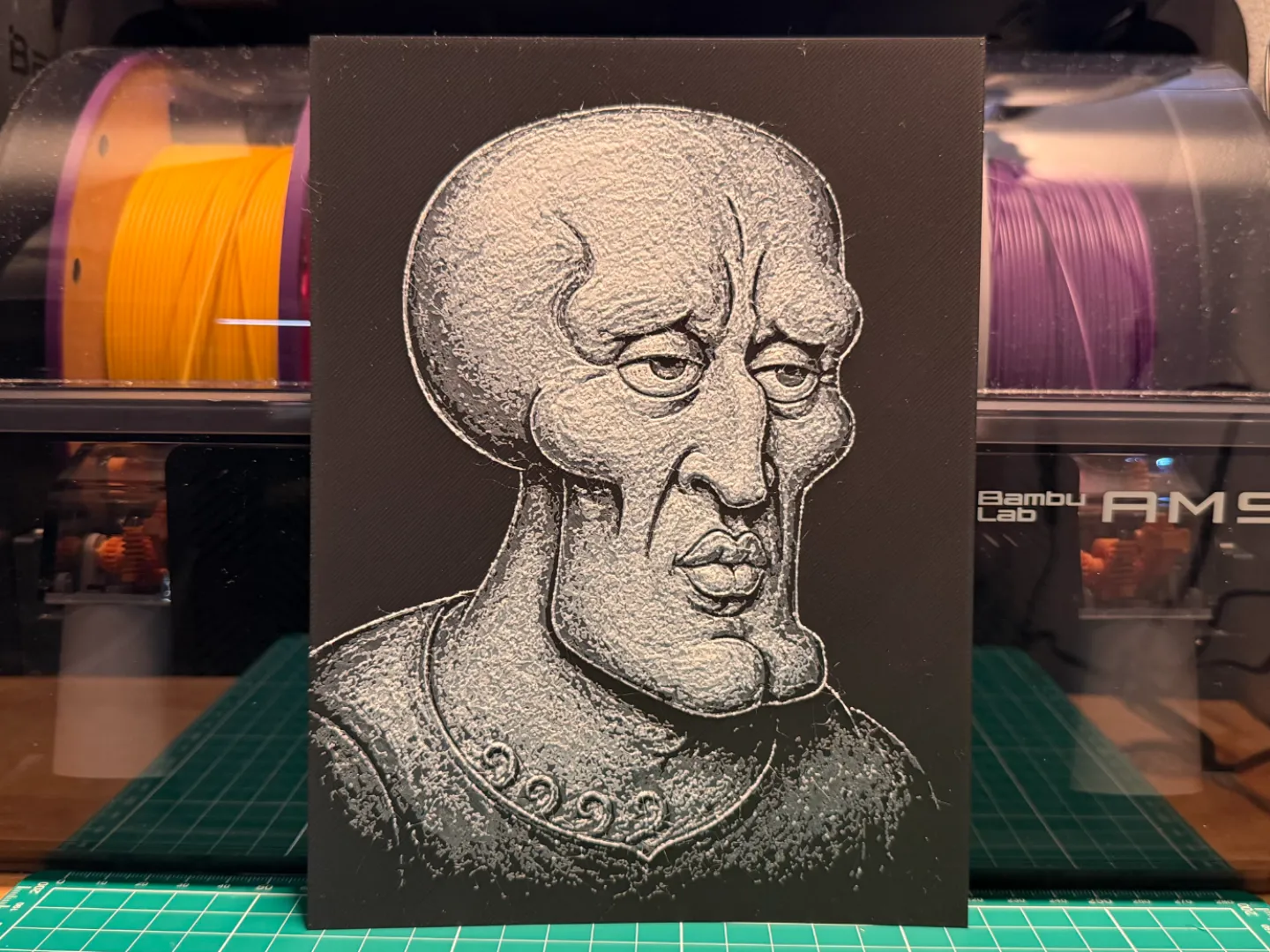 Handsome Squidward Painting HueForge