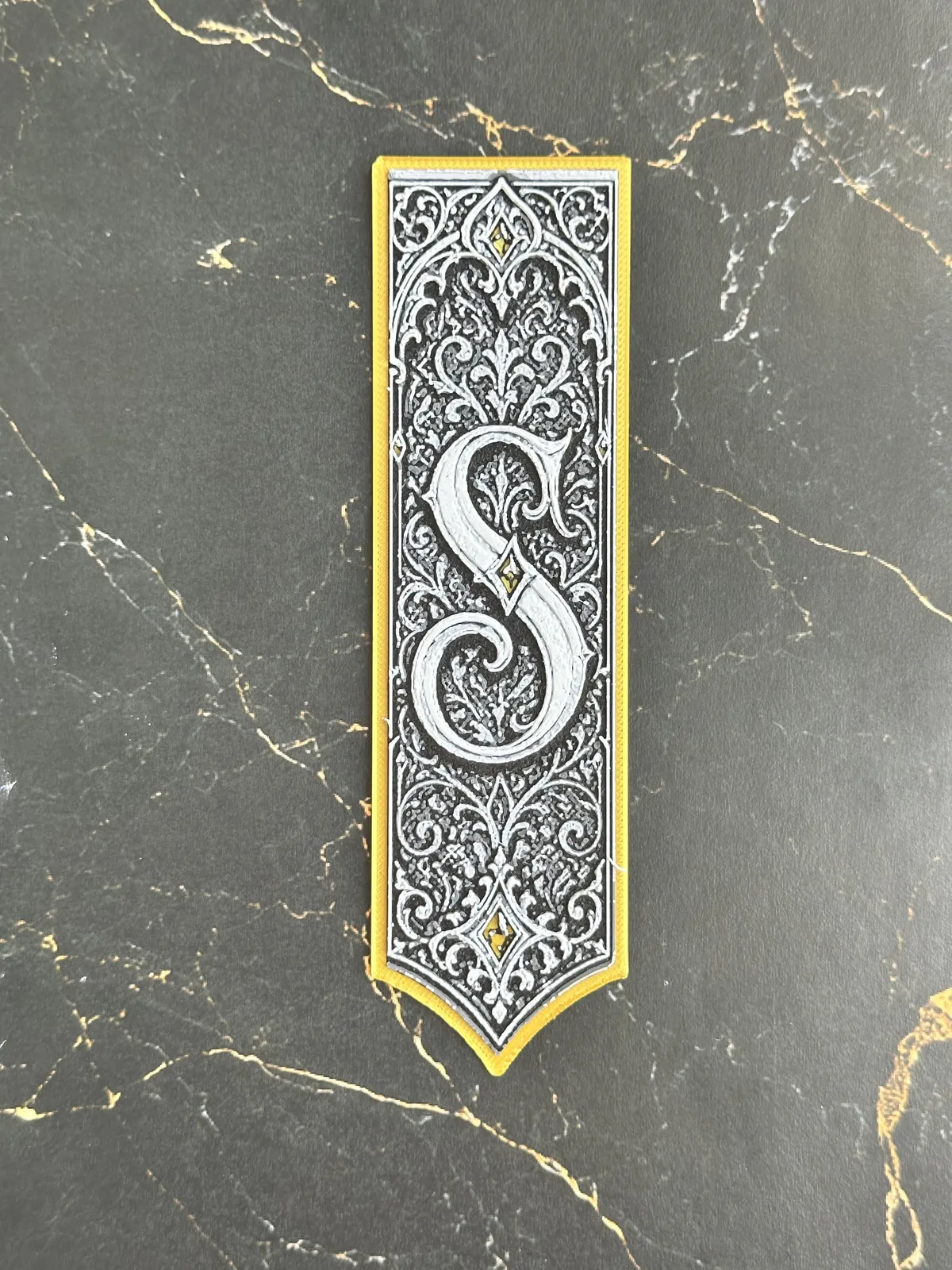 Gothic Letter S Bookmark - HueForge Alphabet