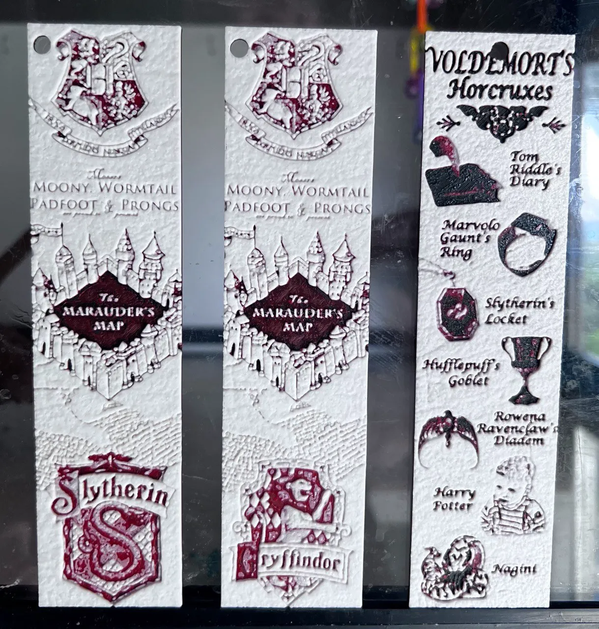 Set 3 bookmarks Harry Potter Hueforge