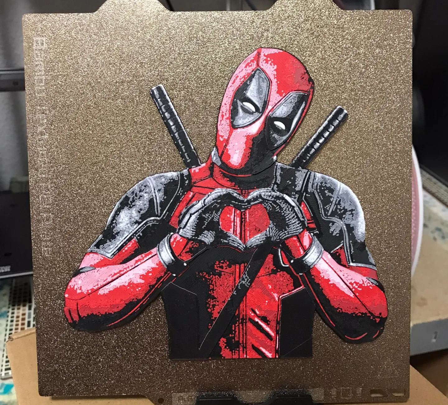 Deadpool HueForge Love- 4 color, No Background