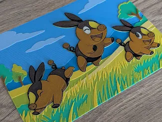 Tepig Hueforge & Frame