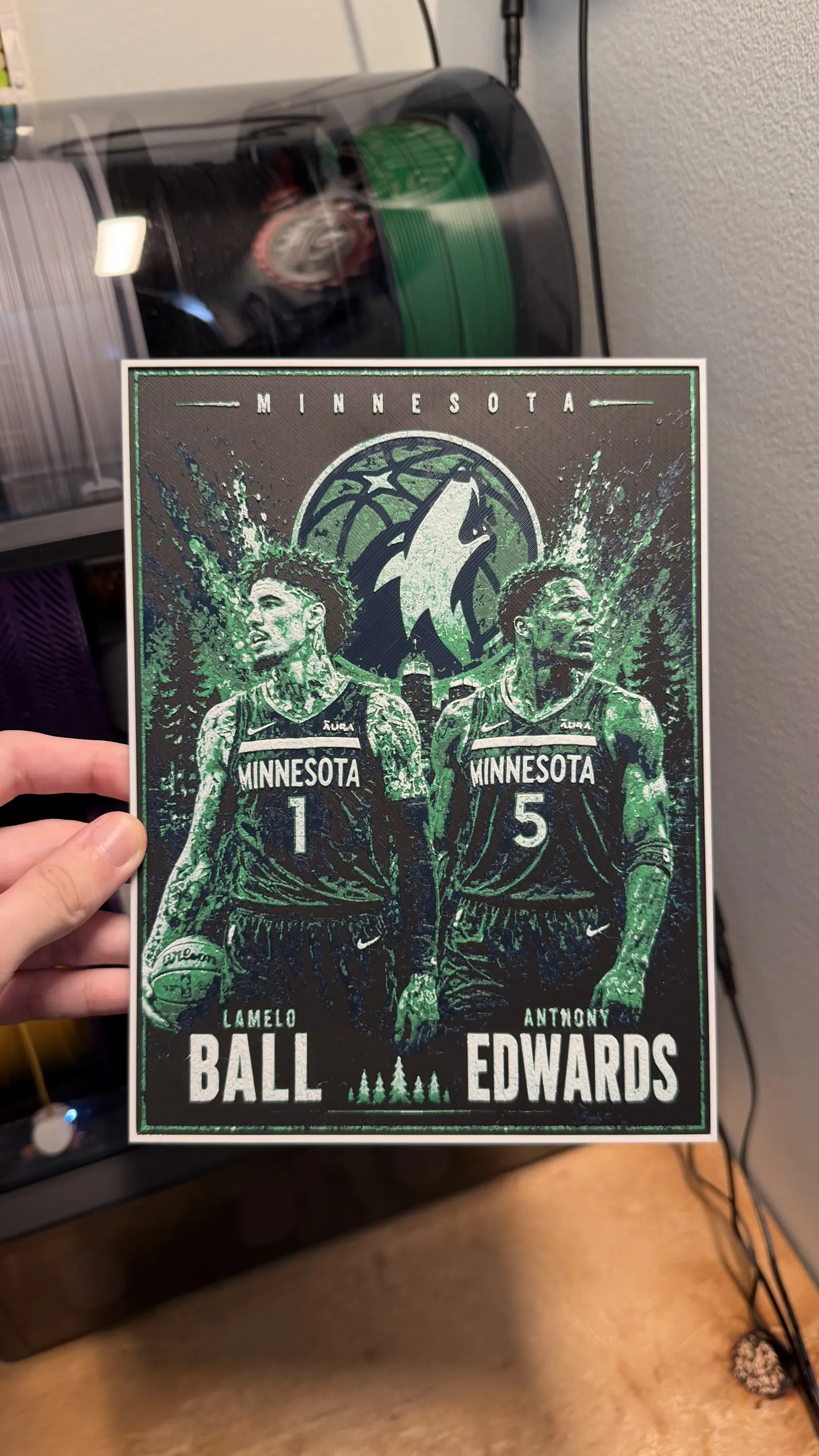 Lamelo Ball and Anthony Edwards Poster HueForge