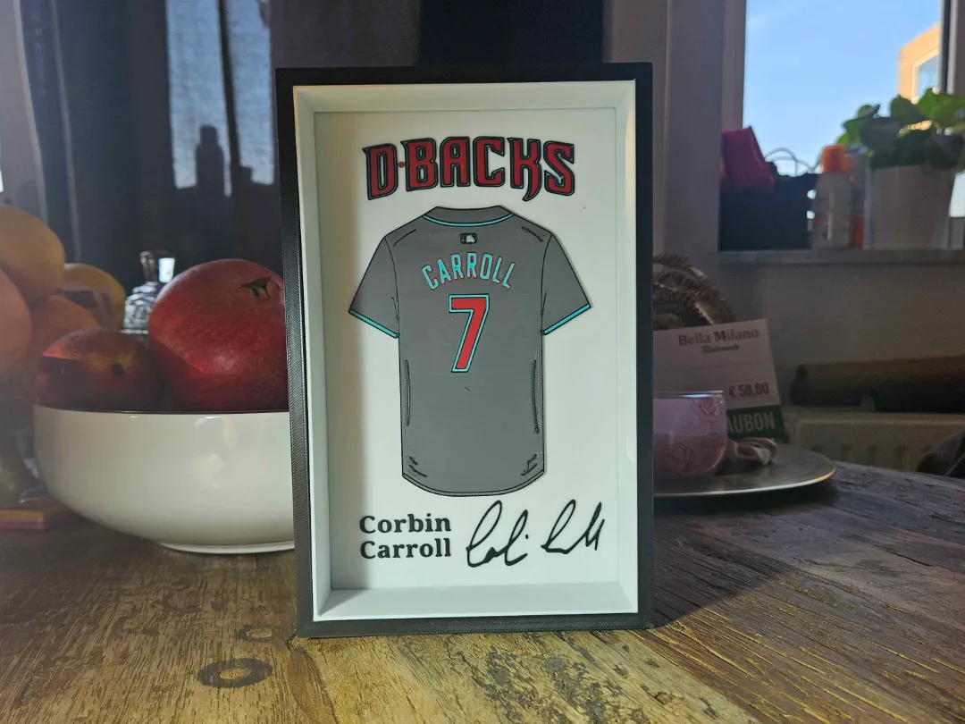 Arizona Diamondbacks Corbin Carrol Jersey display