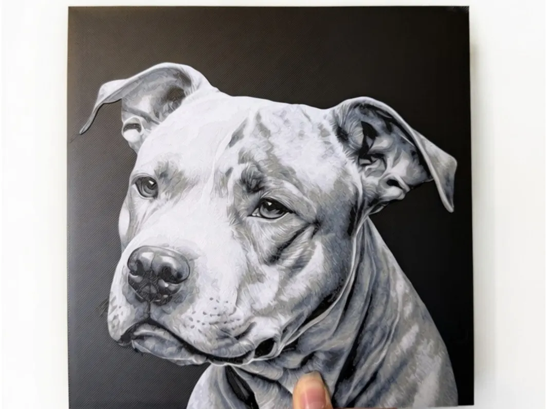 Staffordshire Bull Terrier Staffy Dog Hueforge Art
