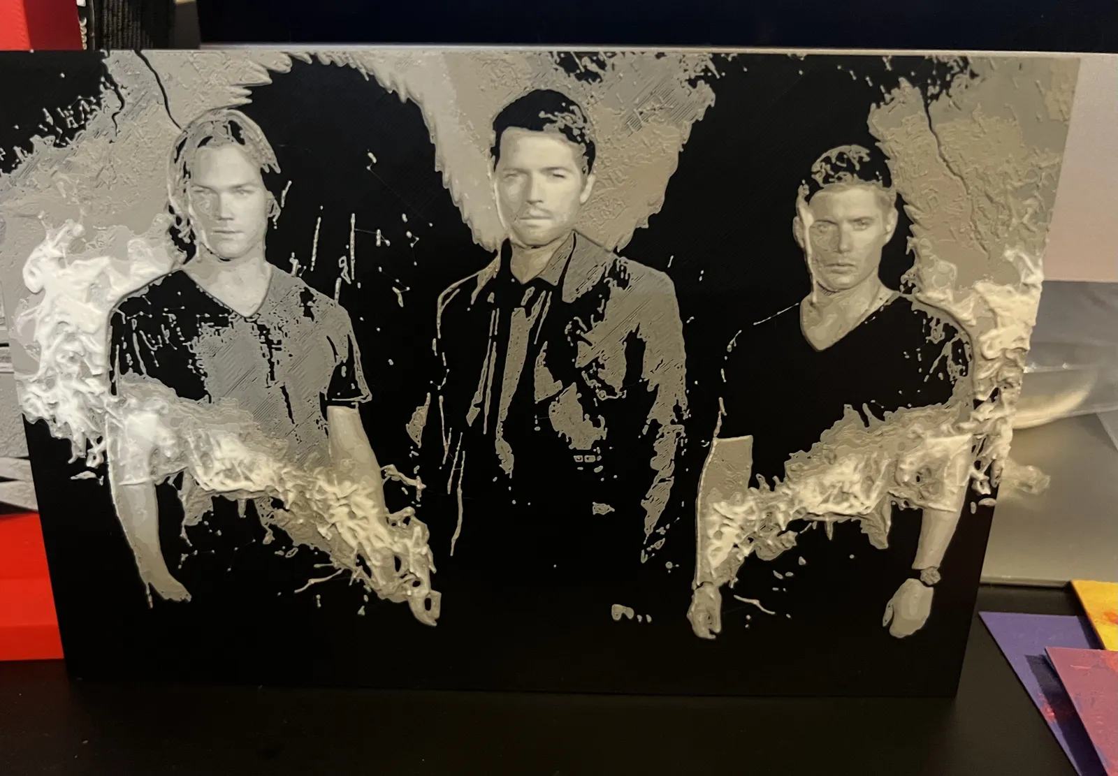 Supernatural Dean, Sam & Castiel Hueforge