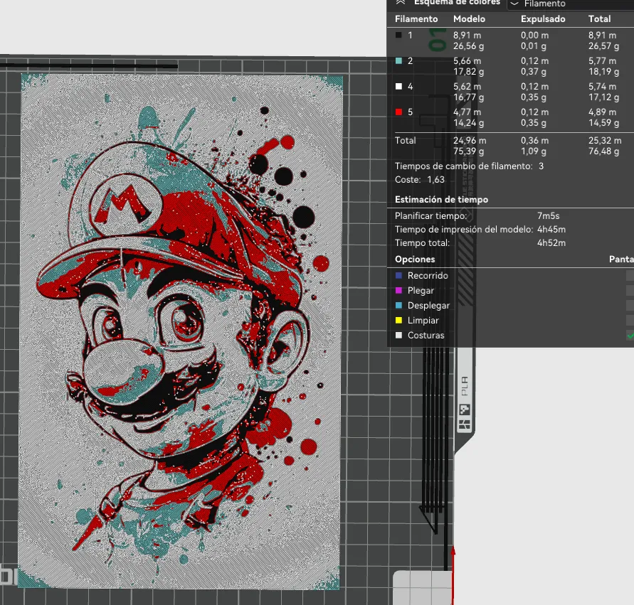 super mario painting (HueForge)