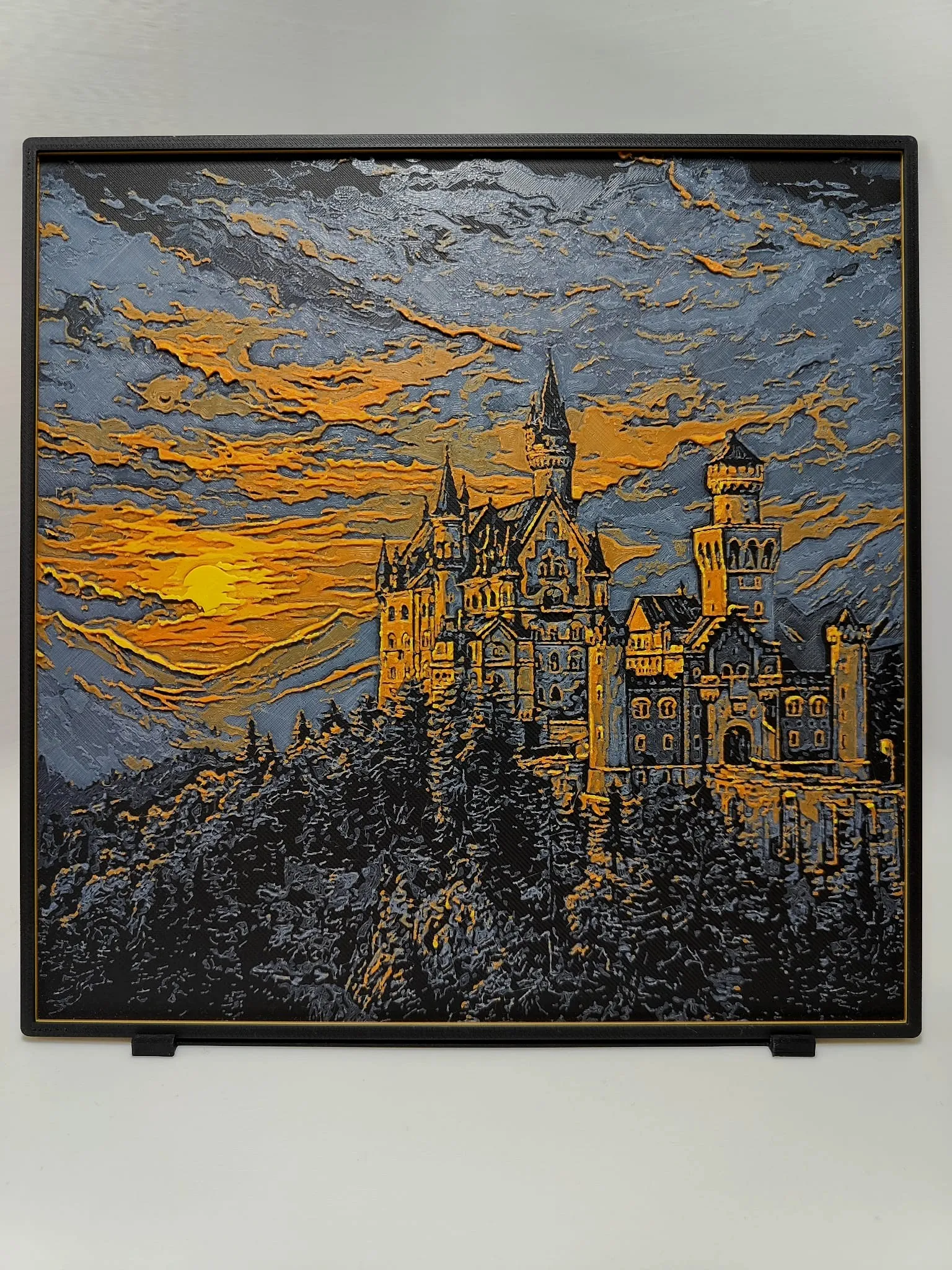 Neuschwanstein Castle Sunset - Hueforge