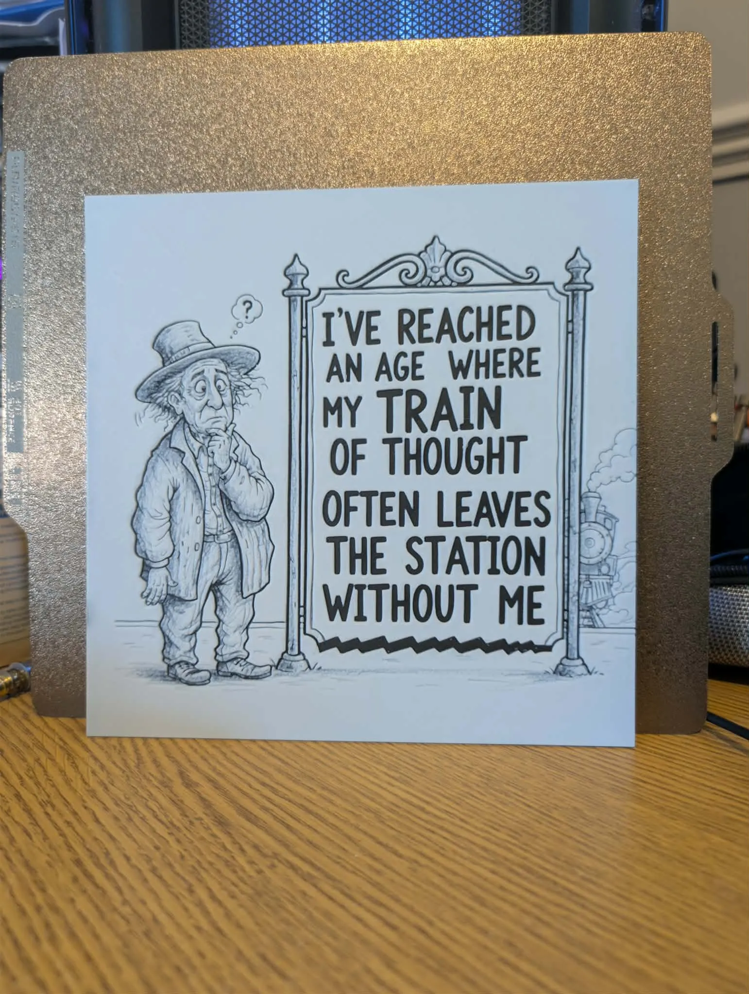 Train of thought - funny hueforge
