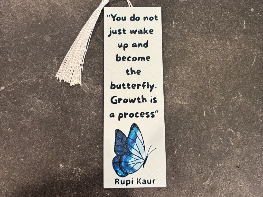 Rupi Kaur Butterfly Growth Bookmark Hueforge