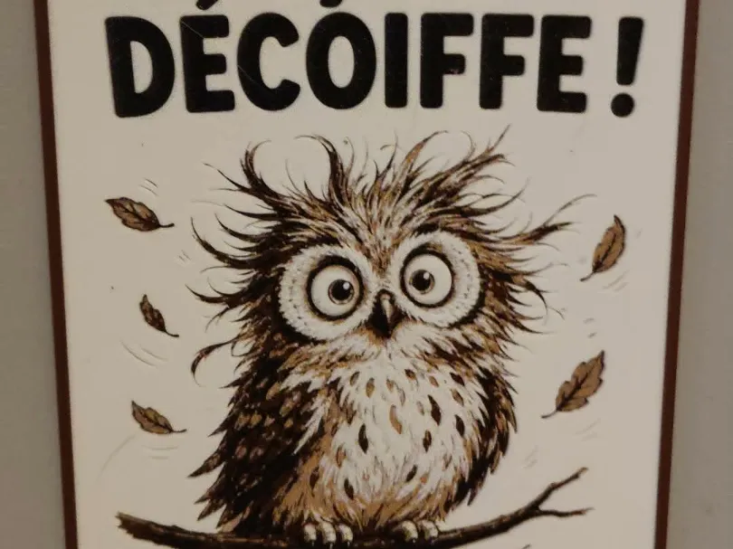 hibou chouette decoiffée hueforge no ams obligatoi