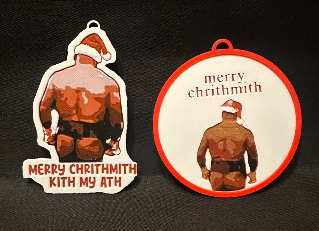 Merry Chrithmith Mike Tyson Christmas Ornaments!