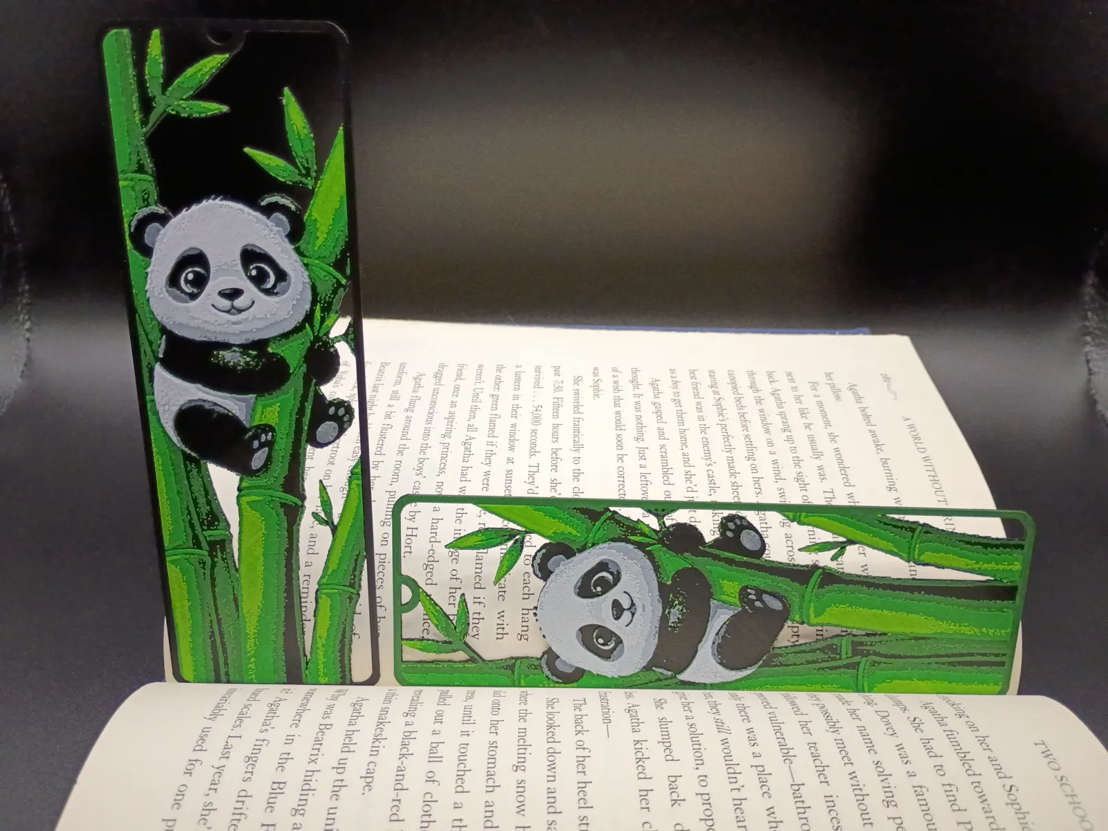 Panda V2, Framed Cutout Bookmark