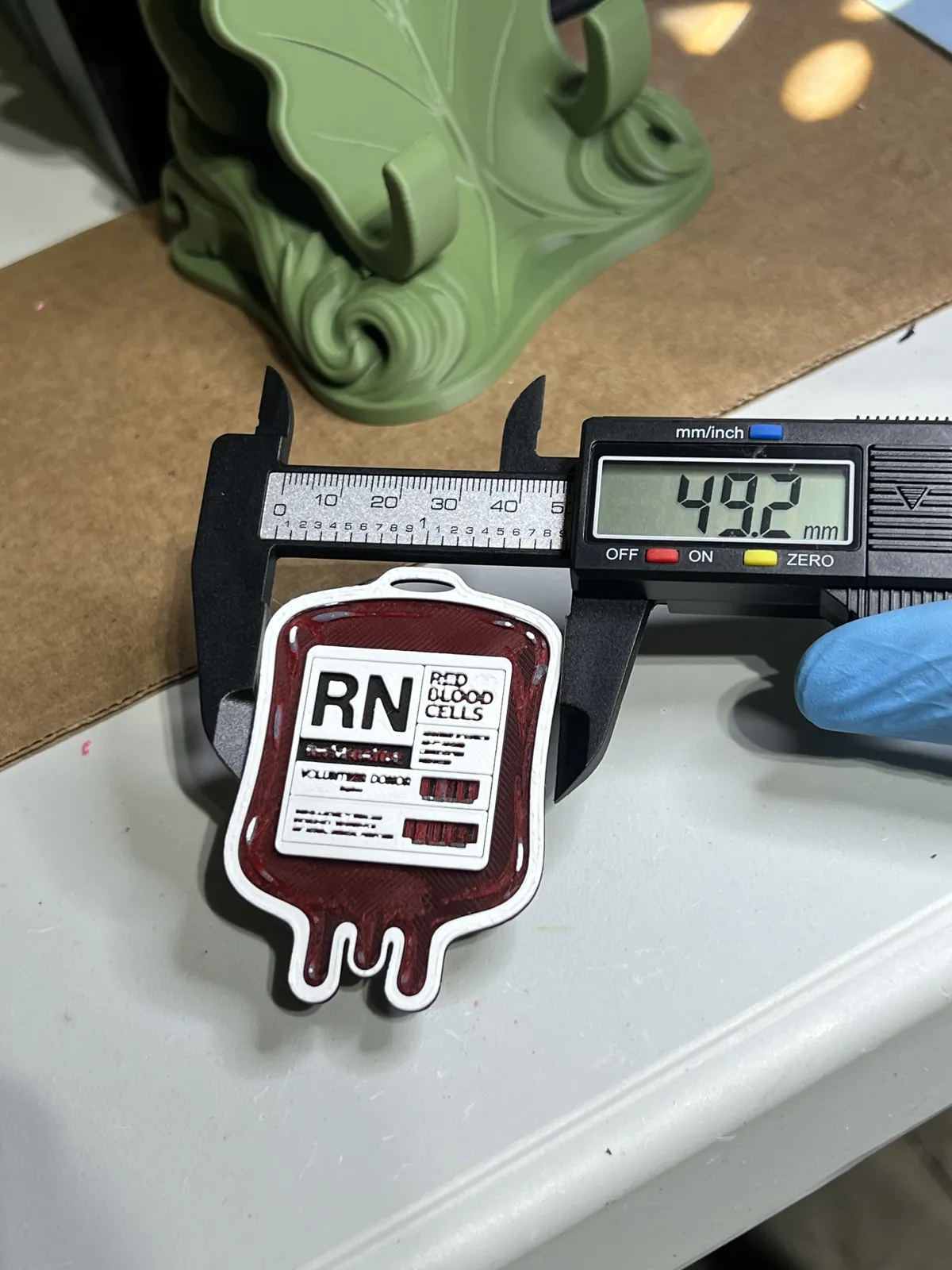 RN badge buddy - Unit of blood themed
