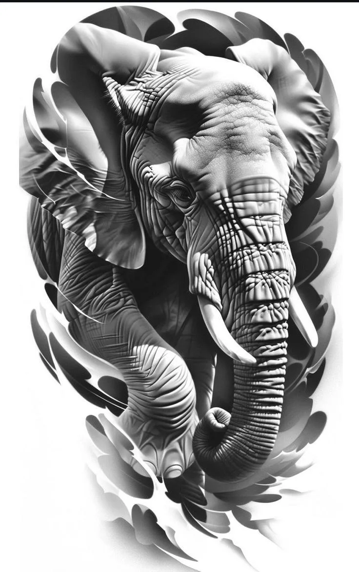 Hueforge elefante grises