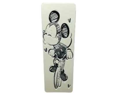 marcador mickey en bici