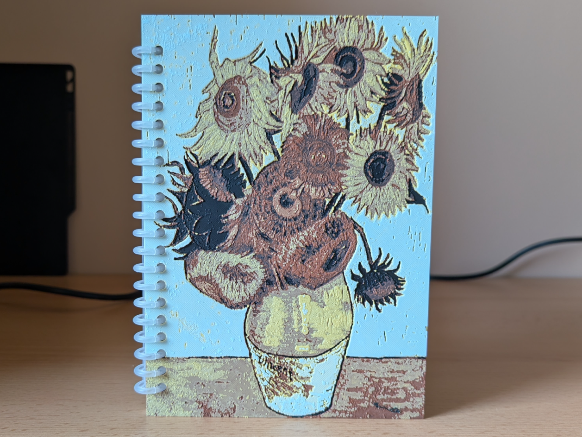 Van Gogh Sunflower Painting Notebook Cover