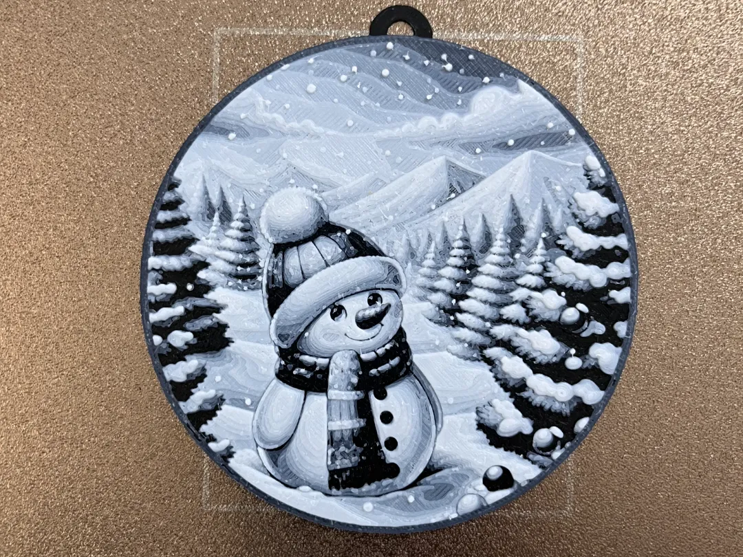 Christmas Snowman Ornament