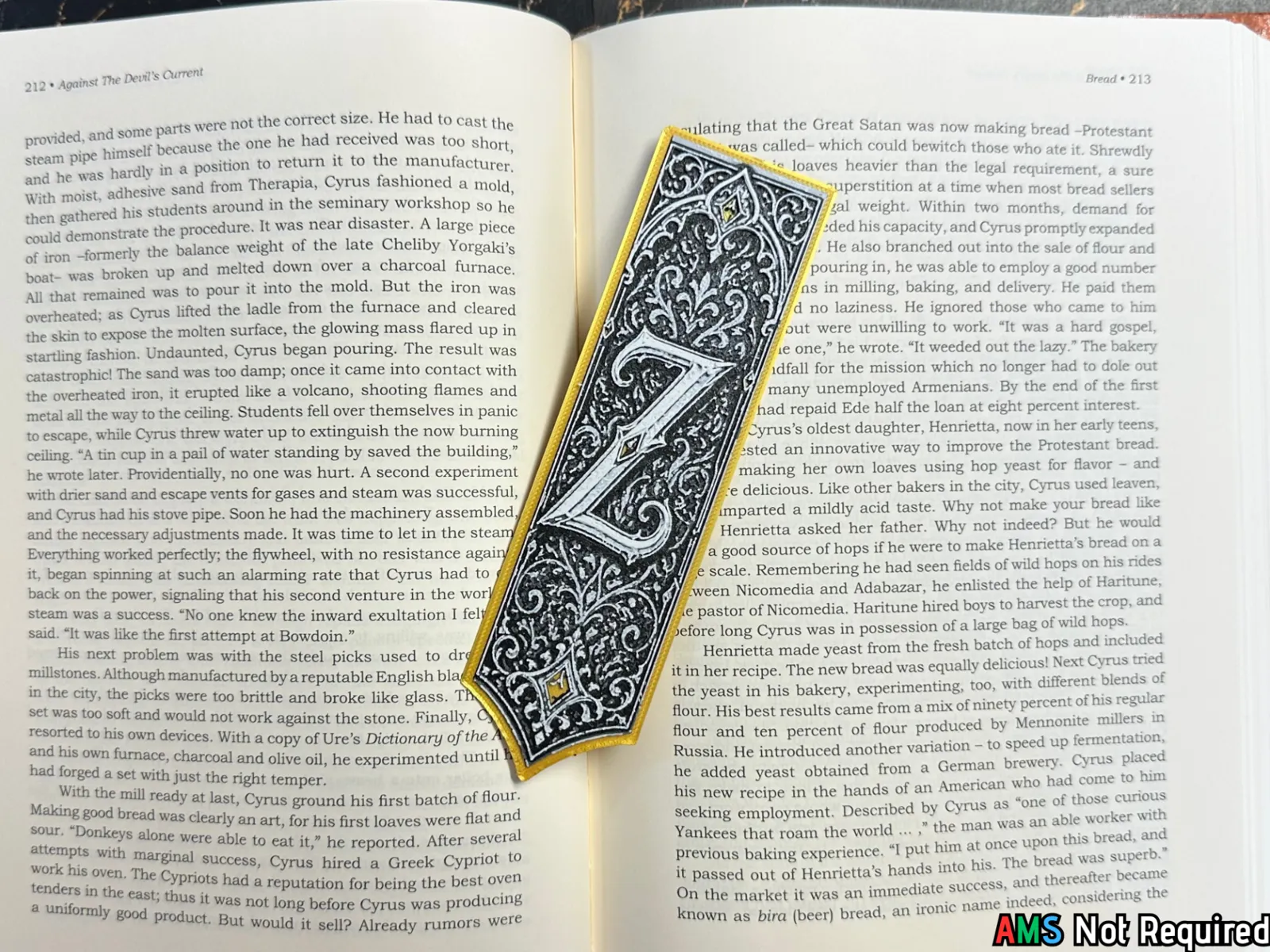 Gothic Letter Z Bookmark – HueForge Alphabet