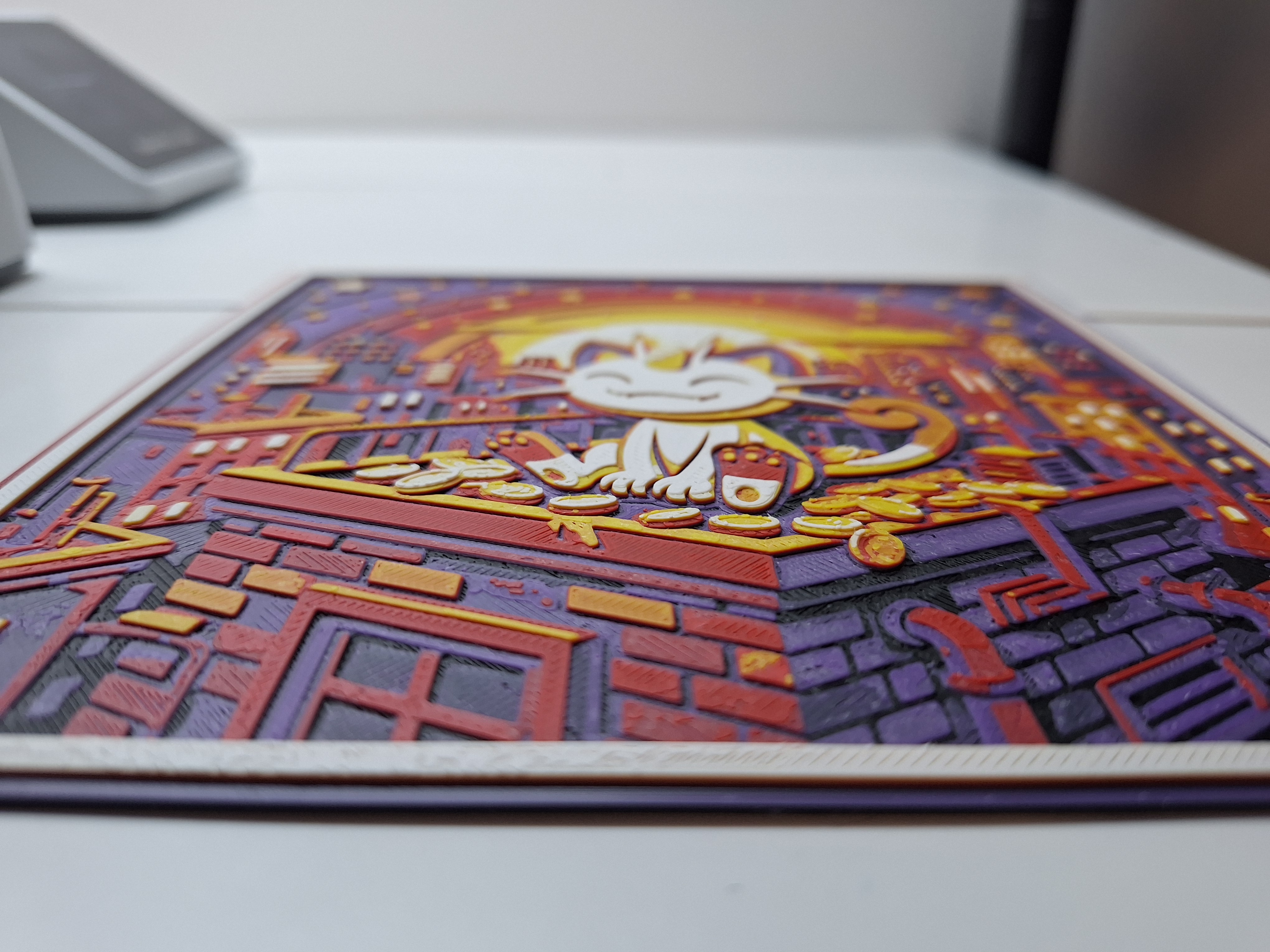 City Meowth - Hueforge Wall Art