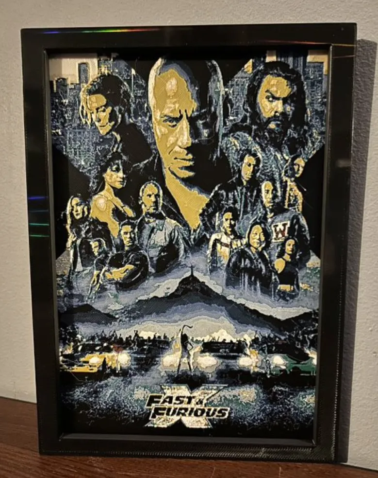 Hueforge Movie Poster - Fast X -