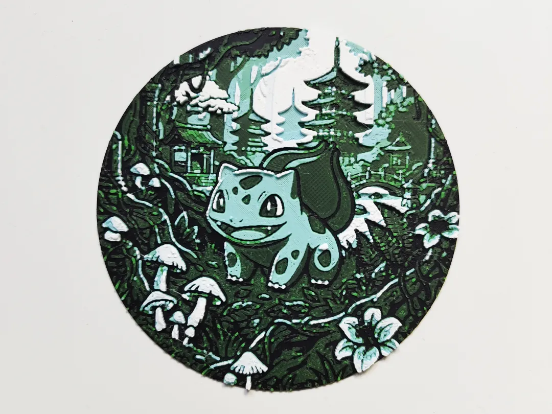 Bulbasaur Japanese Forest Artwork