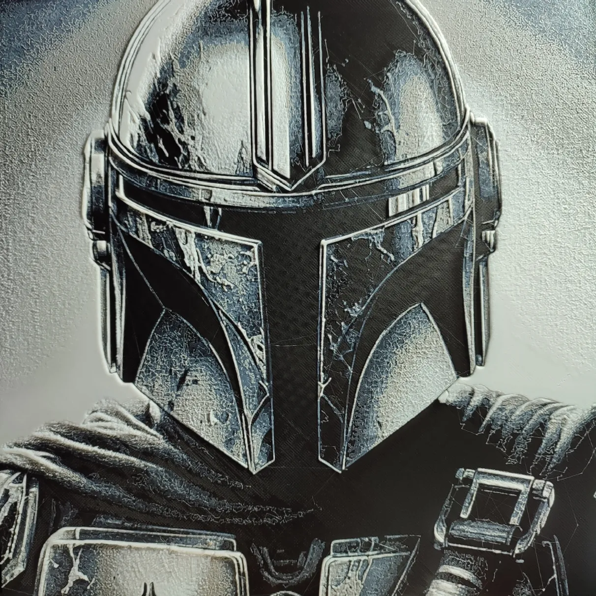 4-color HueForge The Mandalorian