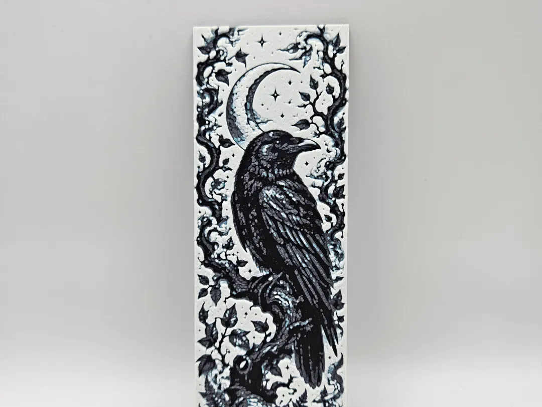 Enchanted moonlight - Raven bookmark