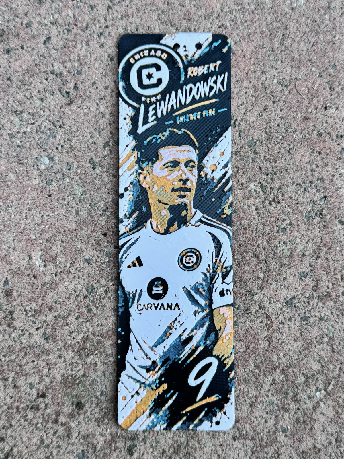 Robert Lewandowski Football Bookmark